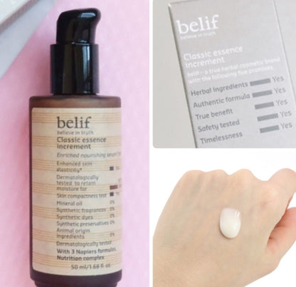 Belif Classic Essence Increment 50ml Anti Aging Skincare Tone Moisturizing