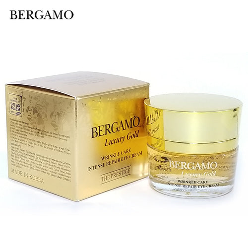 2 Pieces BERGAMO Luxury Gold Wrinkles Care Intensive Repair Eye Creams Fine Lines Skin