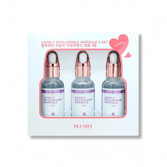 BLUMEI LOVELY HYALURONIC AMPOULE 3SET Women Skincare Cosmetics Facial
