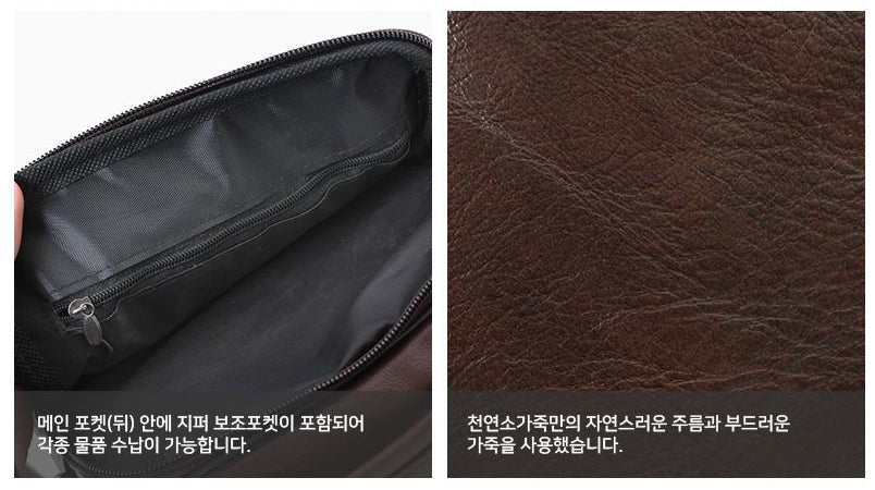 Brown Authentic Cowhide Leather Crossbody Bags Korean Fashion