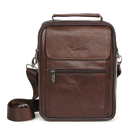 Brown Authentic Cowhide Leather Crossbody Bags Korean Fashion