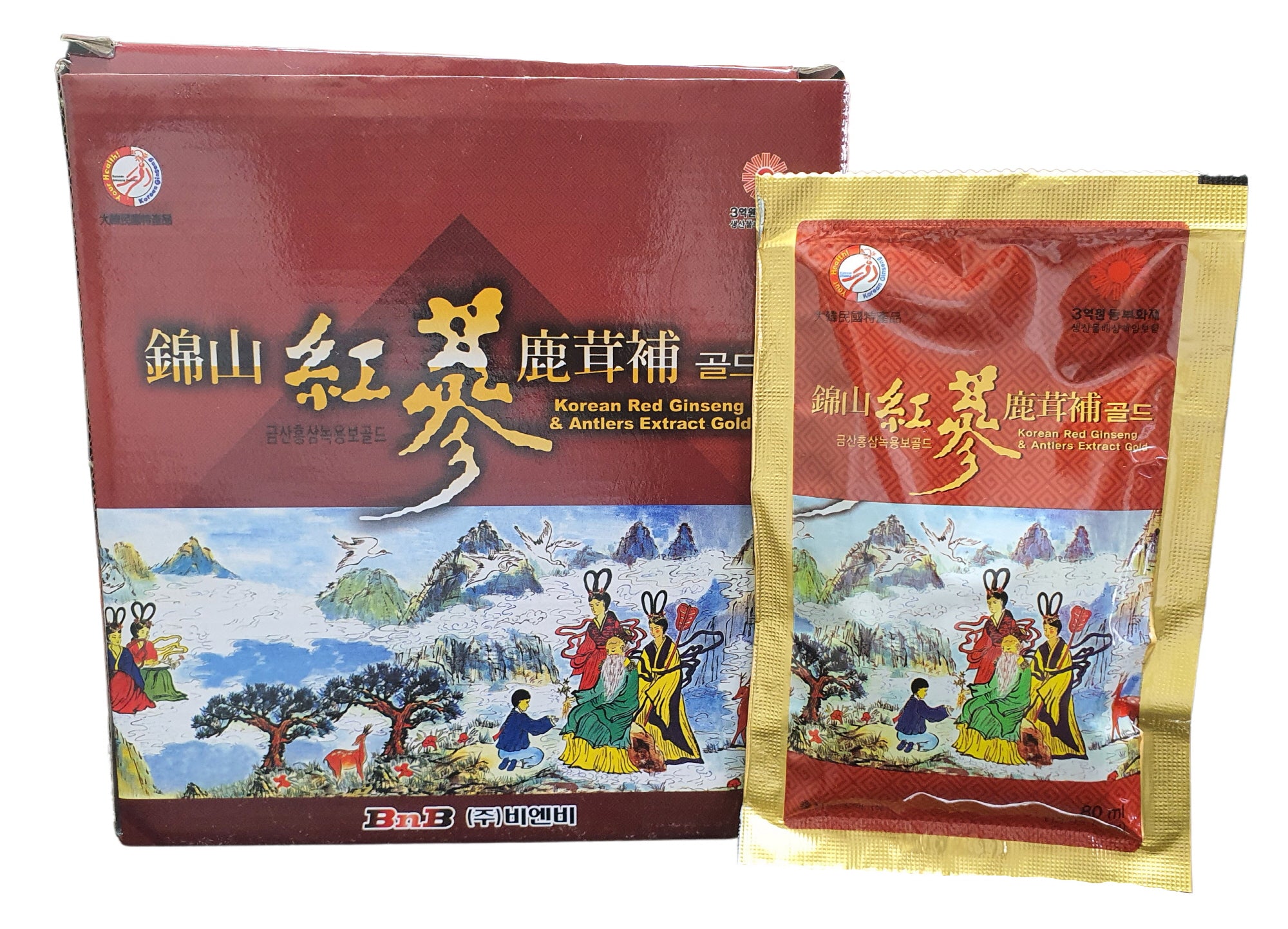 Korean Red Ginseng Antlers Extract Gold Drink Health Foods Supplements