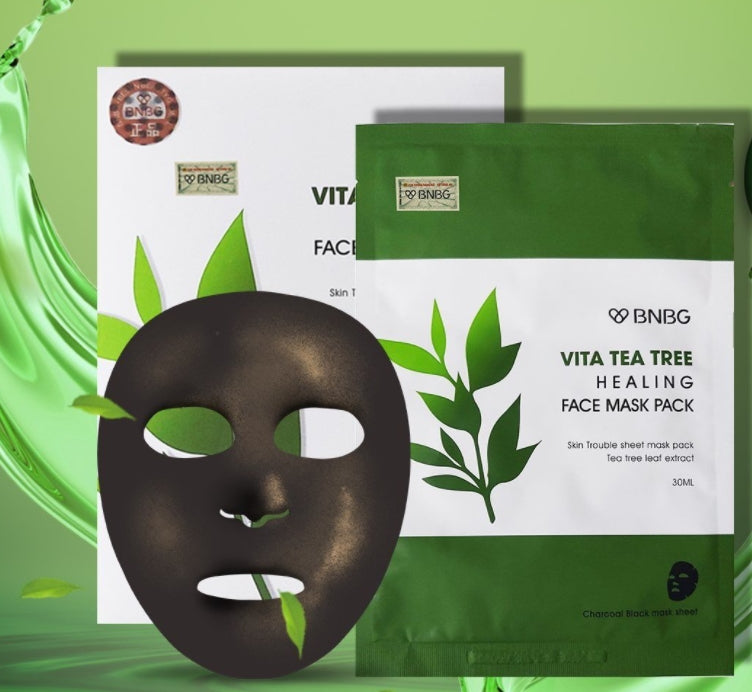 BNBG Banobagi Vita Tea Tree Healing Face Mask Pack Skin Care Pore Tightening
