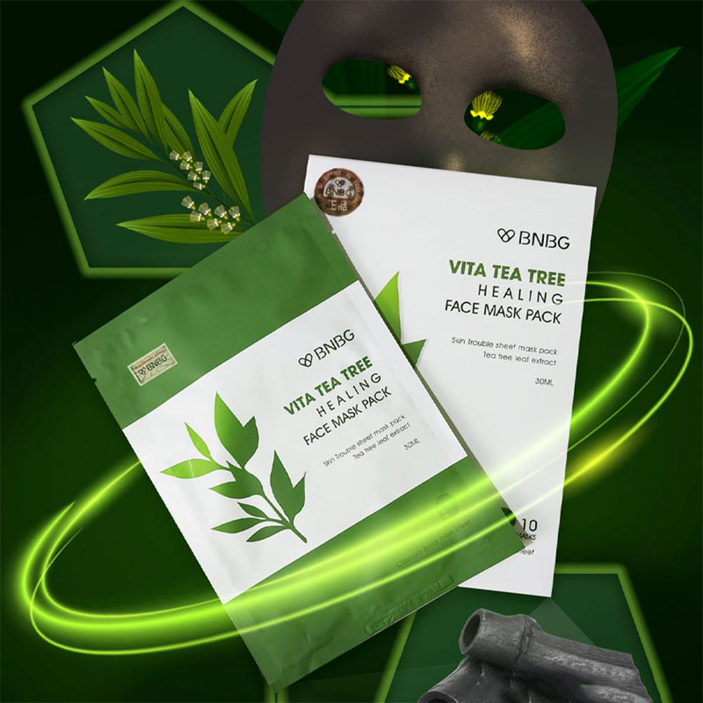 BNBG Banobagi Vita Tea Tree Healing Face Mask Pack Skin Care Pore Tightening