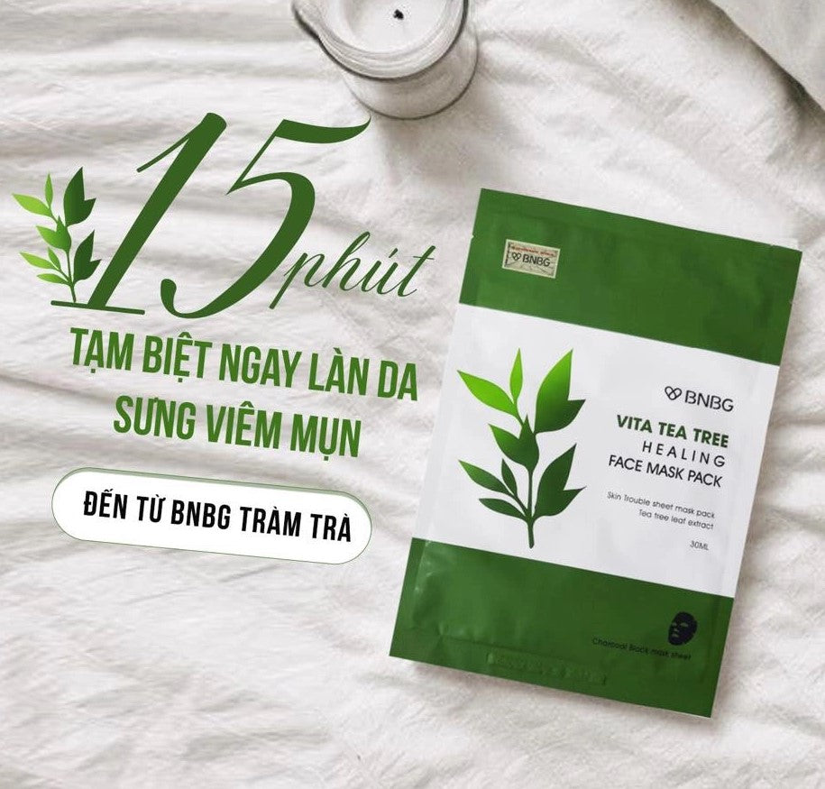 BNBG Banobagi Vita Tea Tree Healing Face Mask Pack Skin Care Pore Tightening