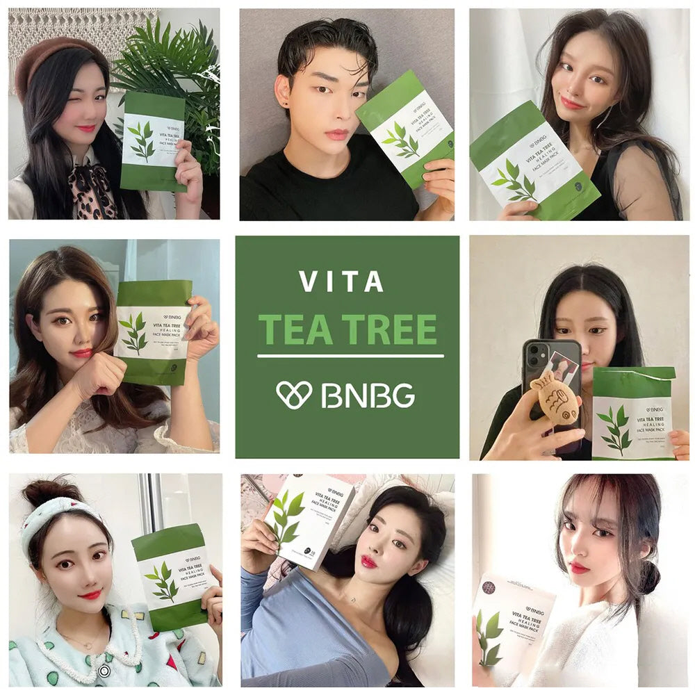 BNBG Banobagi Vita Tea Tree Healing Face Mask Pack Skin Care Pore Tightening