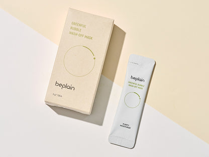 BEPLAIN Greenful Bubble Wash-off Mask 12ea Skincare Soothing Pore Clean Moisture