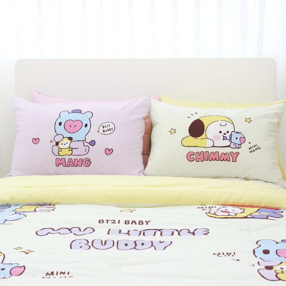 BT21 Little Buddy Pillow Cover Bangtan Boys BTS Cases Cotton Kpop Home