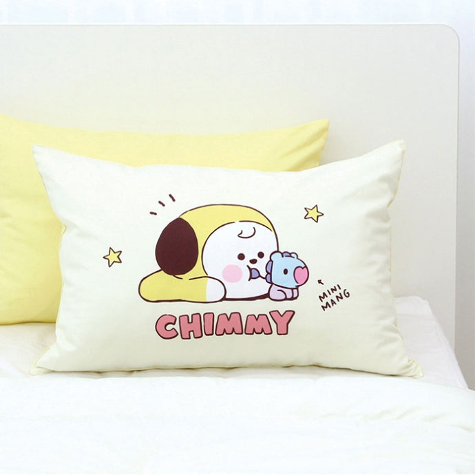 BT21 Little Buddy Pillow Covers Bangtan Boys BTS Cushion Cases 100% Cotton Kpop Home Decor Bedroom Naradeco Line Freinds