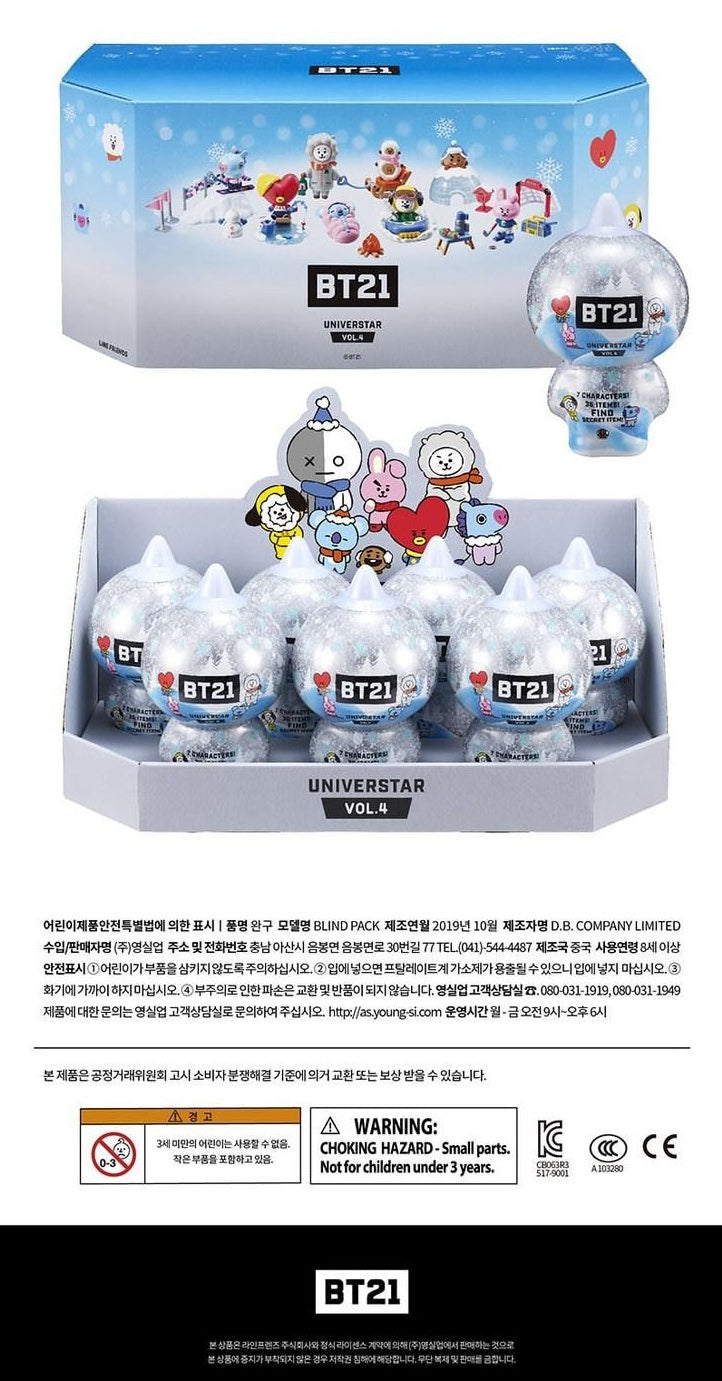 Line Friends BT21 Universtar Blind Figure Pack VOL.4 Winter Theme