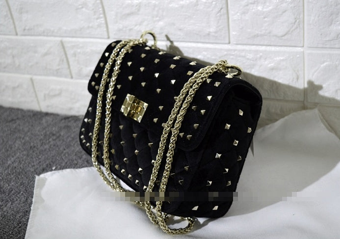 Pre-owned Valentino Rockstud Glam Lock Noir Crossbody Shoulder Bag | Handbag  straps, Patent leather handbags, Bags