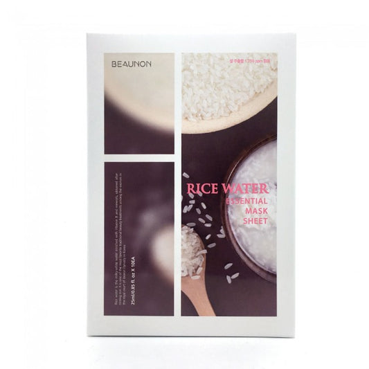 Beaunon Graintherapy Rice Water Refreshing Essential Mask 10 Sheets