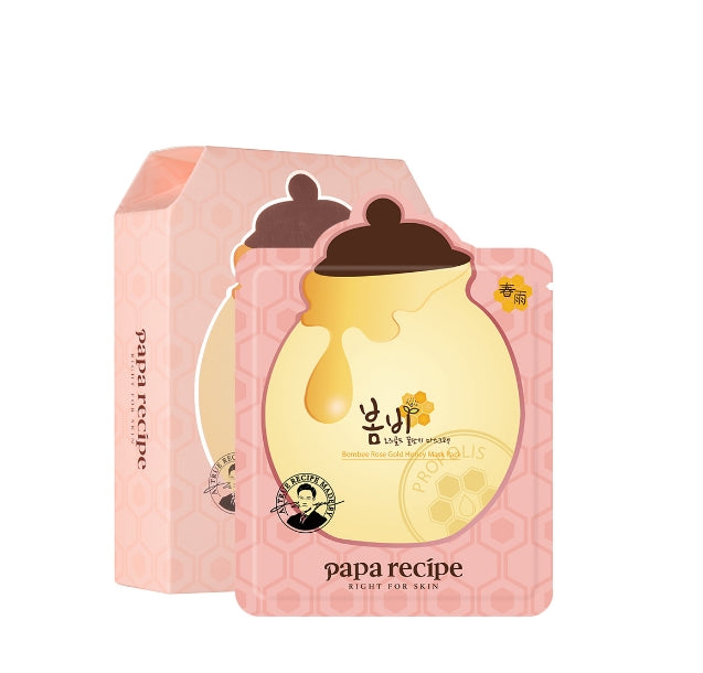 Papa recipe Bombee Rose Gold Honey Mask Pack 25g x 5sheets Korean Cosmetics