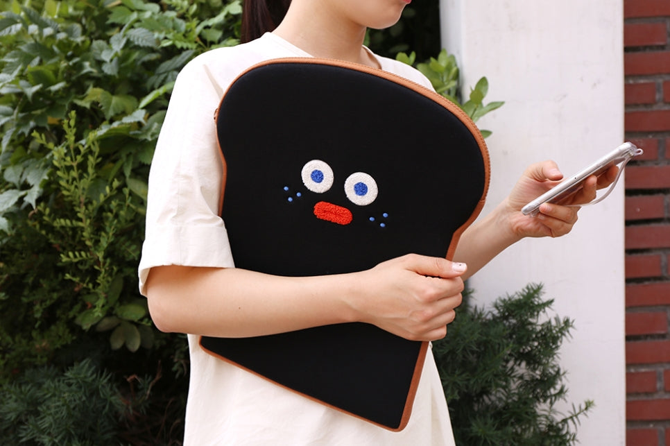 Brunch Brother Shape Laptop Pouch 13inch Burned Toast PC Protective