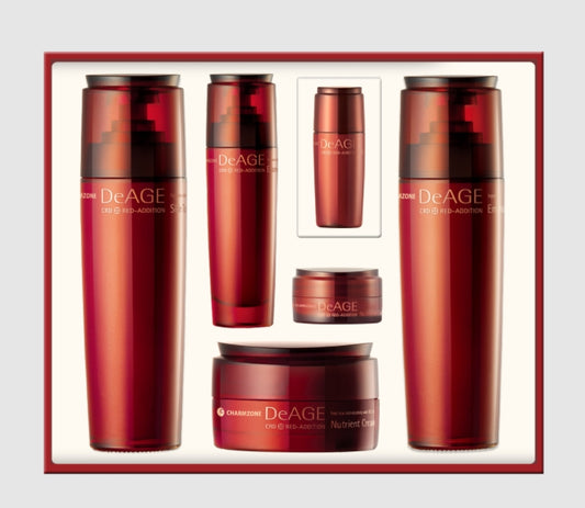 CHARMZONE DeAge Red Addition 4 Kind Set Skin Care Moist Pores Elastics