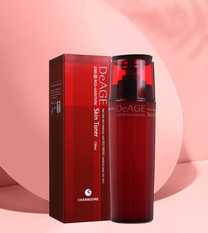 CHARMZONE DeAGE Red Addition Skin Toner 130ml Skin Moist Pore Care
