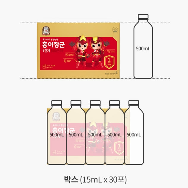 KGC CHEONGKWANJANG Hongi janggun 1Step 30p Korean Red Ginseng Kids