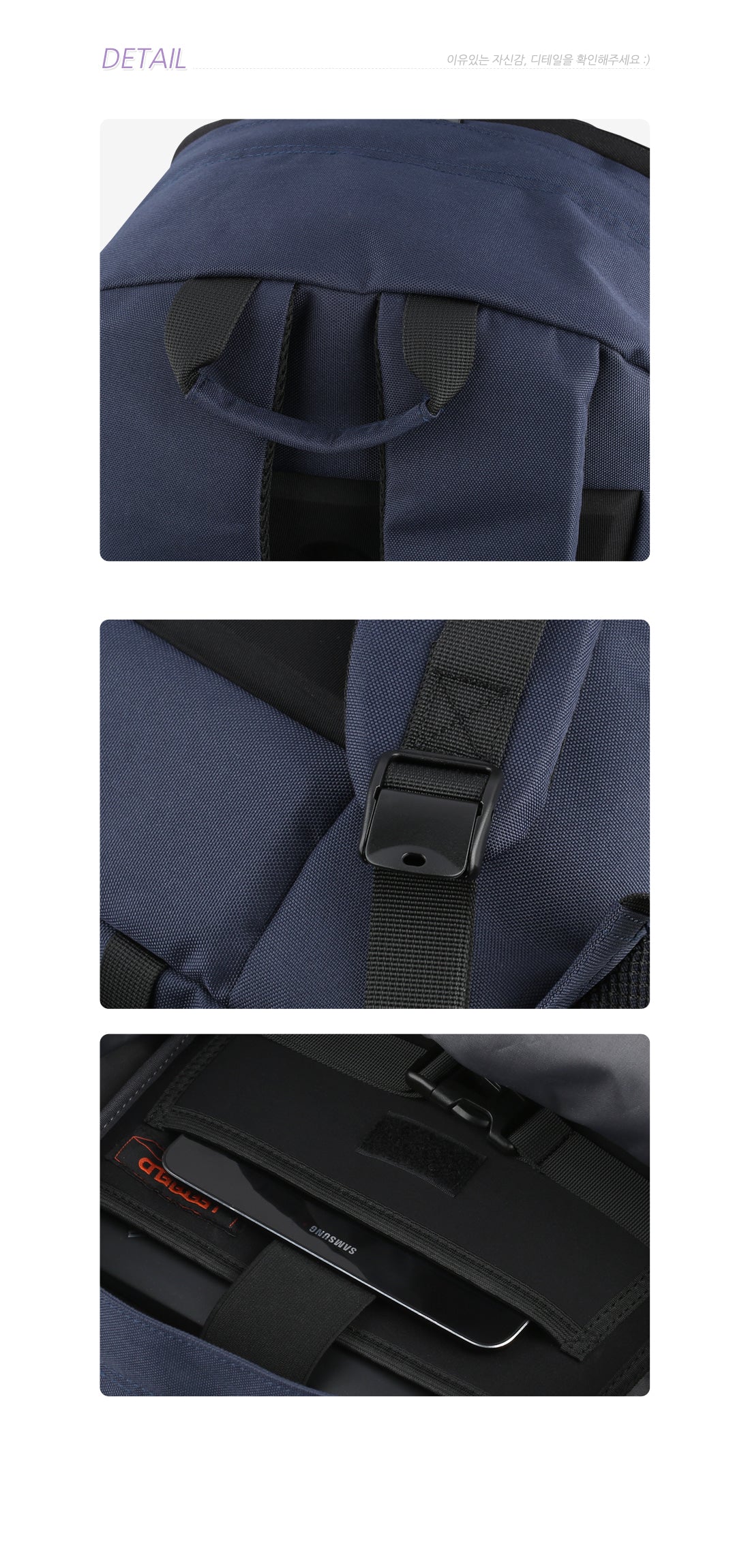 Navyblue Large Laptop Sleeve Backpacks School Travel Bookbags Mens