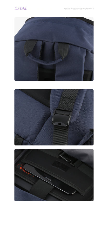 Navyblue Large Laptop Sleeve Backpacks School Travel Bookbags Mens