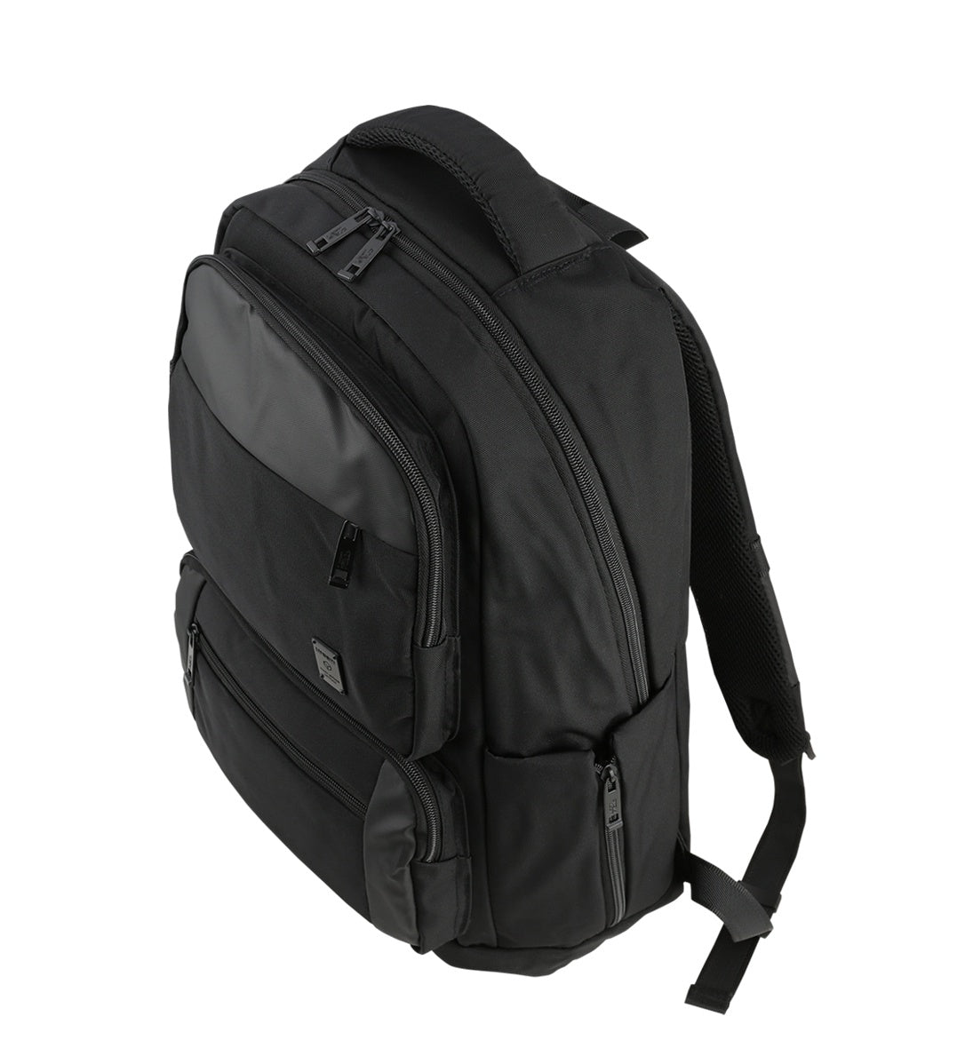 Black Canvas Laptop Backpacks Trolly Band Luggage Strap School Travel