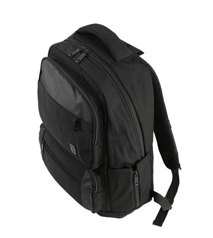 Black Canvas Laptop Backpacks Trolly Band Luggage Strap School Travel