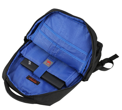 Black Canvas Laptop Backpacks Trolly Band Luggage Strap School Travel