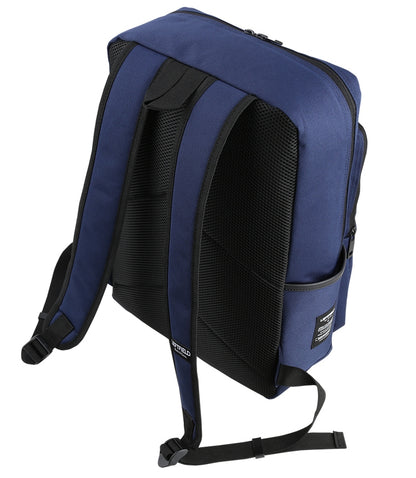 Navy Blue Casual Square School Cotton Backpacks Korean Mens Womens