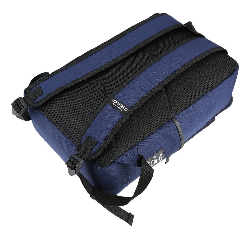 Navy Blue Casual Square School Cotton Backpacks Korean Mens Womens