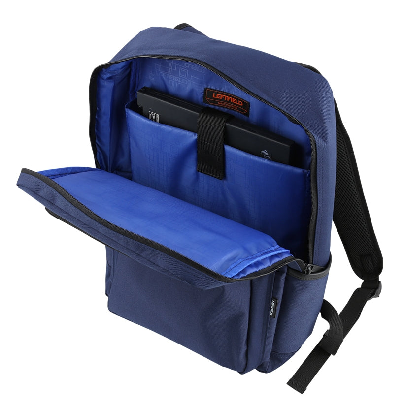Navy Blue Casual Square School Cotton Backpacks Korean Mens Womens