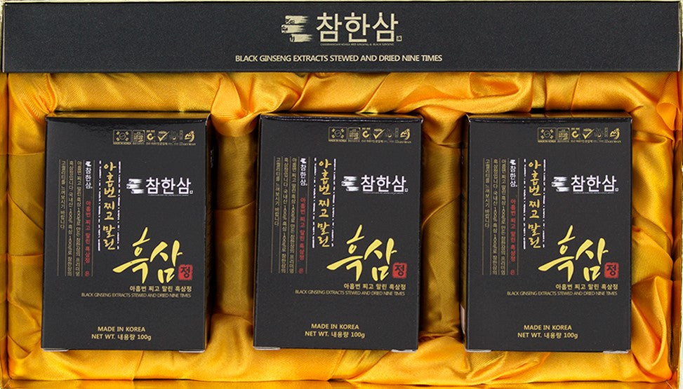 Nine times dried and steamed Black Ginseng Tablet 300g (100g x 3EA)