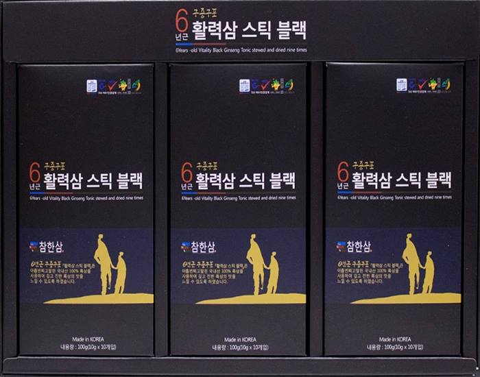 6 years old vigorous Black Stick 300g (10g x 30pcs) Made in Korean