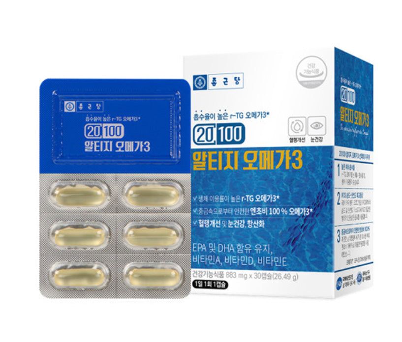 Chong Kun Dang 20100 rTG Omega 3 30 Capsule Health Supplements Vitamins