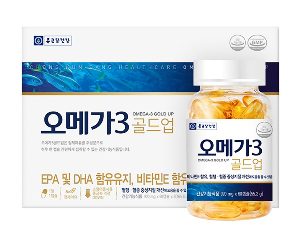 Chong Kun Dang Omega 3 Gold Up 180 Capsules Health Supplements Blood Circulation