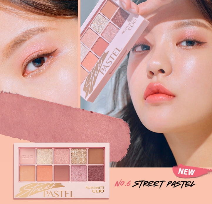 CLIO PRO EYE PALETTE STREET PASTEL Korean Beauty Cosmetics Womens