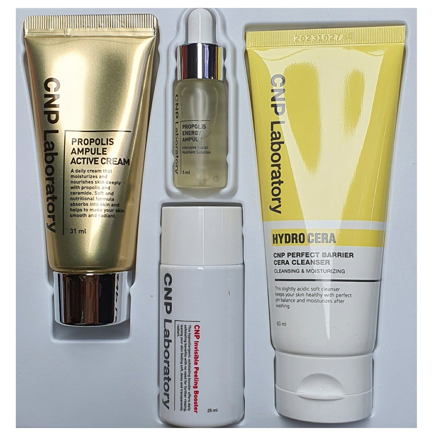 Cnp Travel 4 Kit Cleanser Peeling Booster Energy Ampule Active Cream