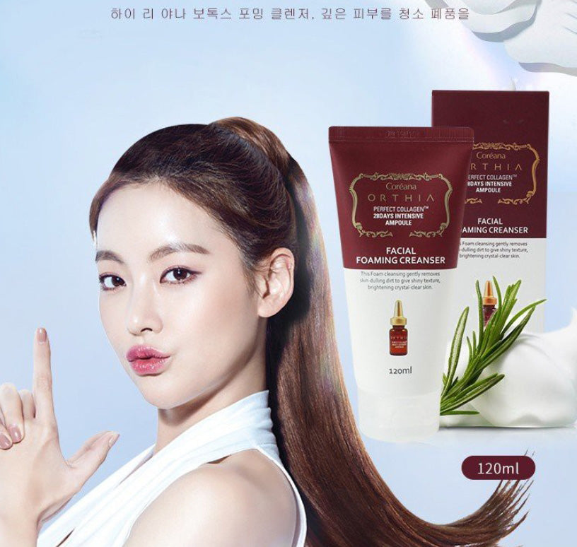 Coreana ORTHIA 28 Days Intensive Ampoule Facial foaming cleanser 120ml