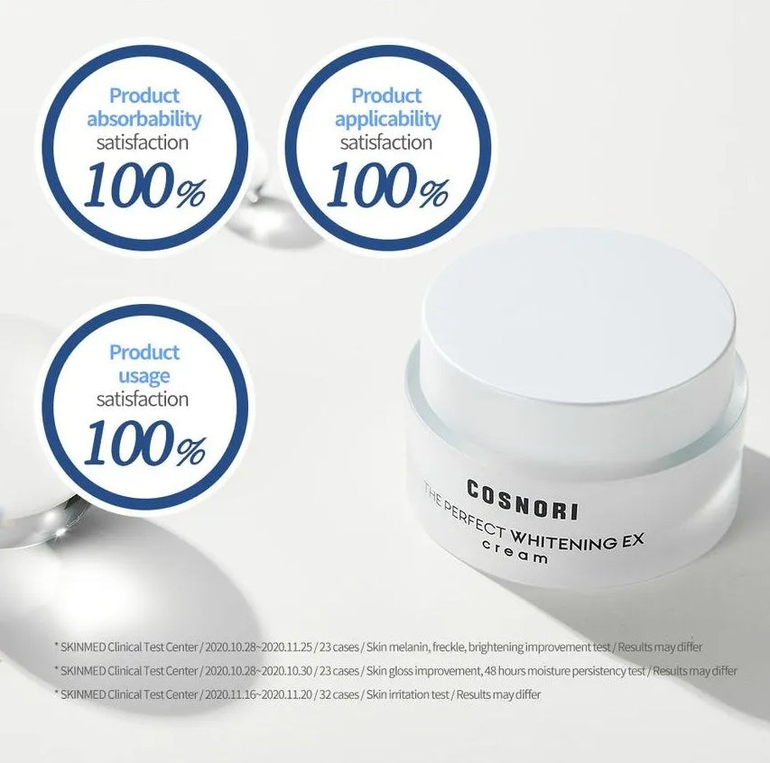 COSNORI The Perfect Whitening ex Creams 50ml Facial sensitive Skincare Moisture Safe brighten moisturizing