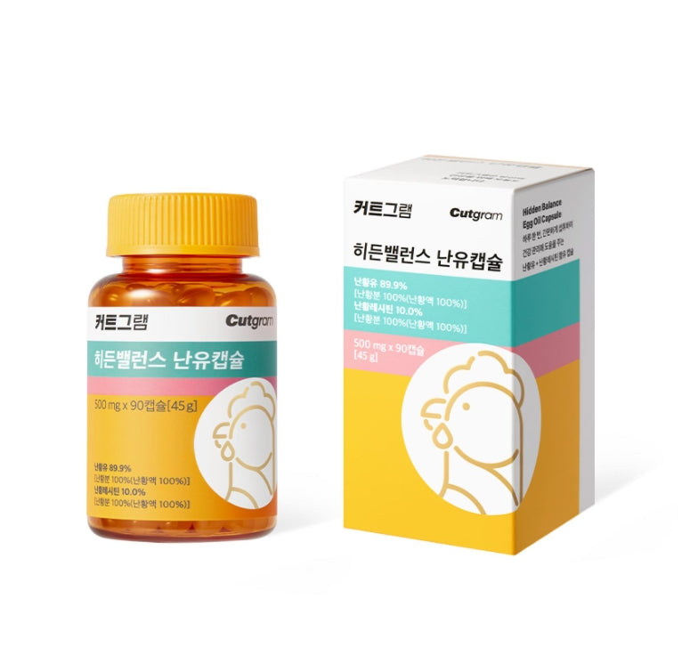 Cutgram Hidden Balance Nanyu Capsule 90 Capsules Egg Oil Health Supplements Fatigue
