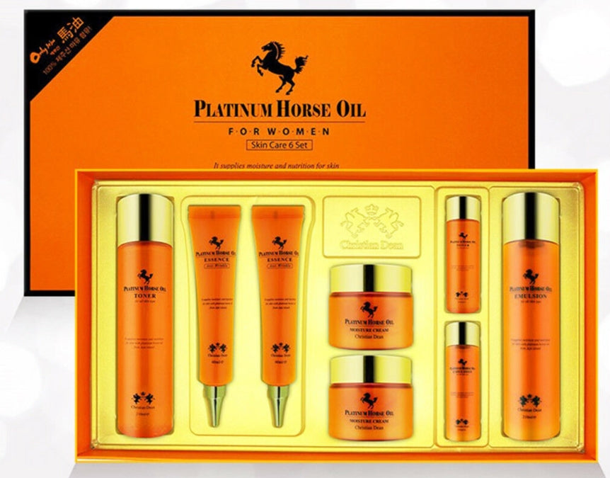 Christian Dean Platinum Horse Oil For Womens Skin care 6 set Facial