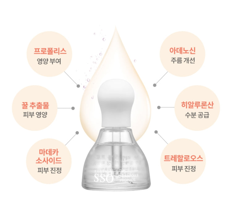 Coreana RODIN SSO REAL AMPOULE PROPOLIS 40ml Korean Wrinkle Cosmetics
