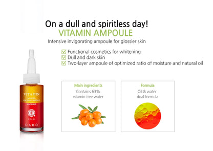 DABO Booster For Today Ampoule 3 Kinds Skin Whitening Anti Wrinkles