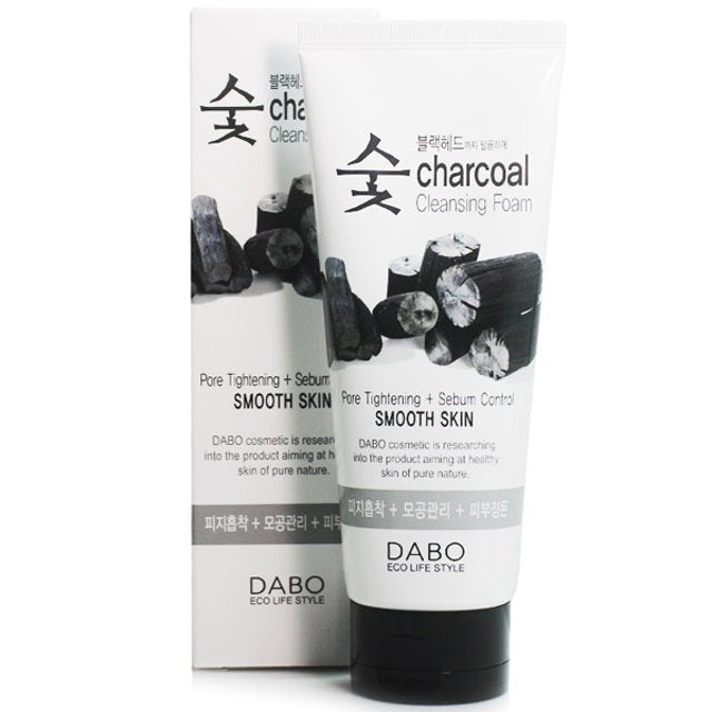DABO Charcoal Cleansing Foam 150ml pores clean hyaluronic acid