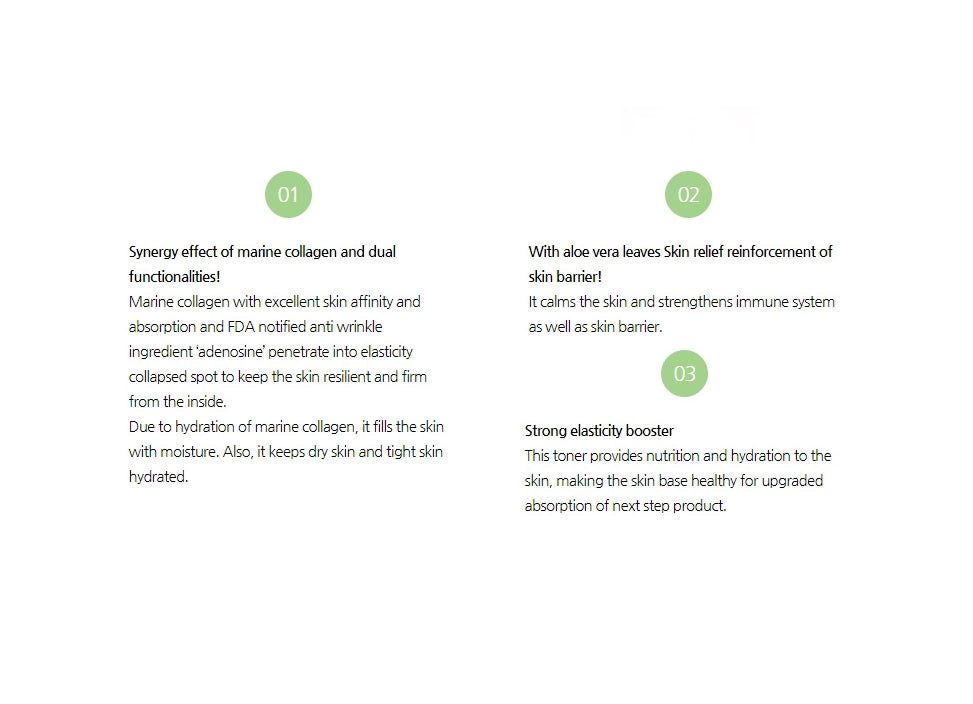 DABO Collagen Lifting Toner Anti Wrinkles Dry Skin Barrier Whitening