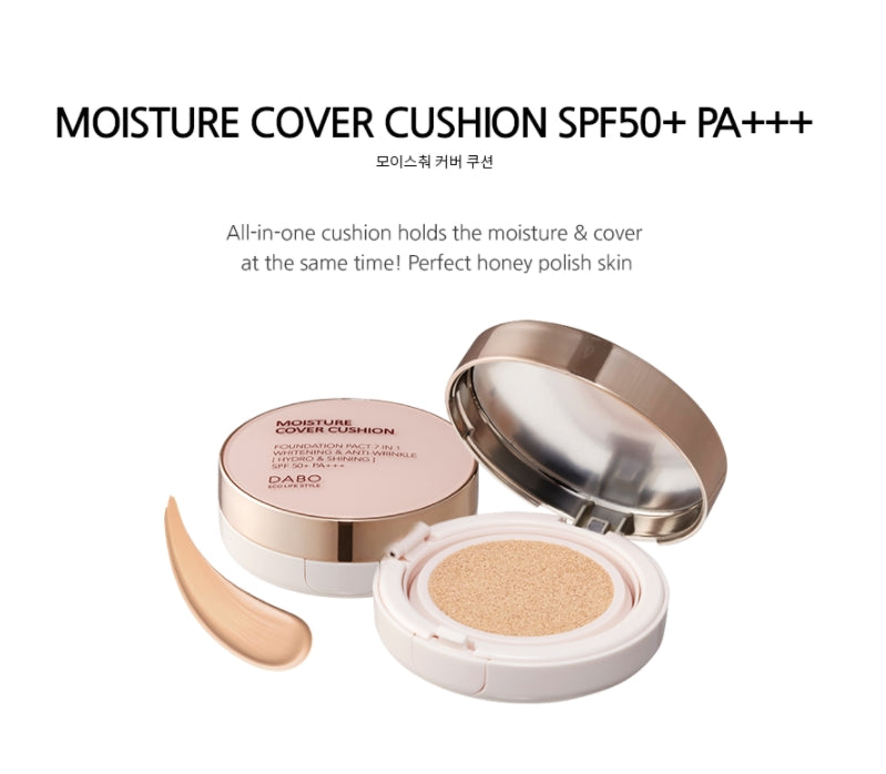 DABO Moisture Cover Cushion SPF50+ No.21 Beauty Cosmetics Makeup Base
