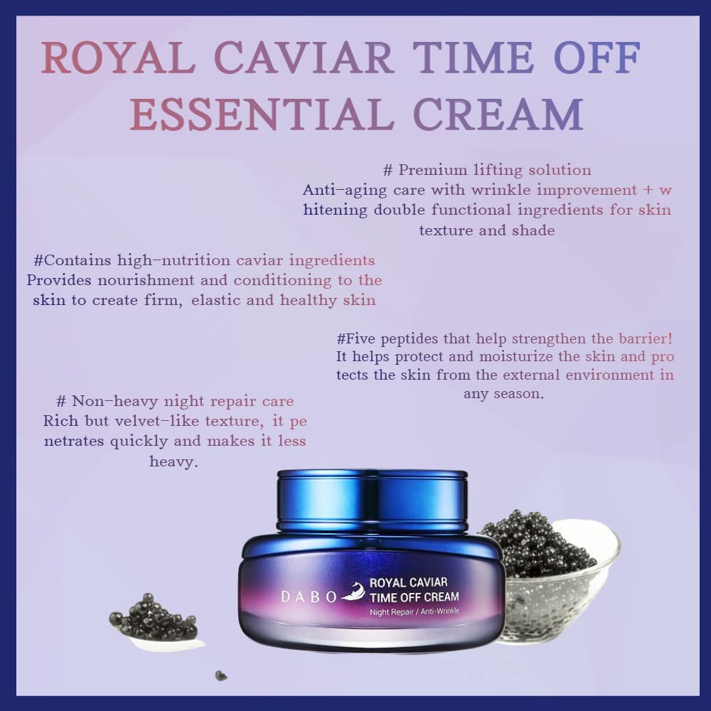 DABO Royal Caviar Time Off Cream Keep Moisturizing Care Skin Barrier