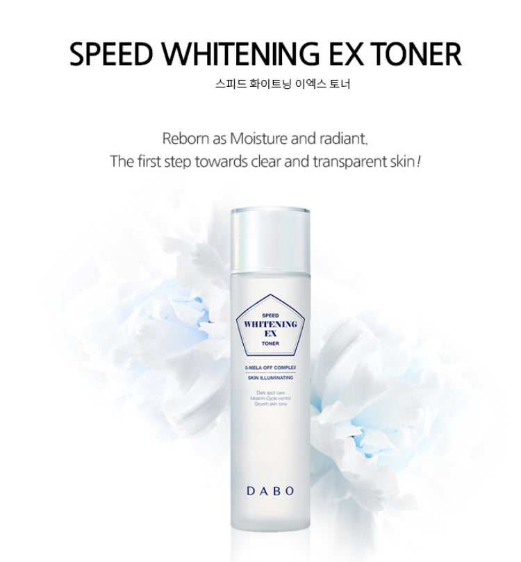 Dabo Speed Whitening Ex Toners 160ml Skin Pore Care Moisture Soothing
