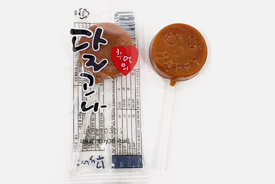 Dalgona Sugar Straw Candy Korean Bbopki Oldschool Snack Foods Hard Sweets