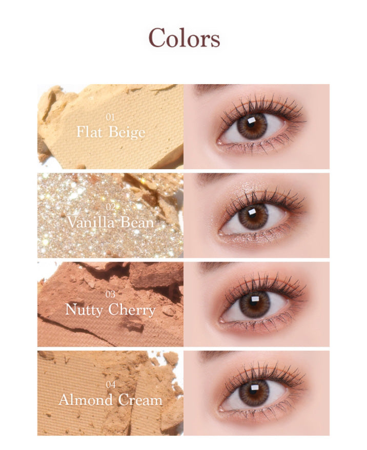 Dasique Shadow Palette #01 Sugar Brownie Eye Beauty Glitter Makeups