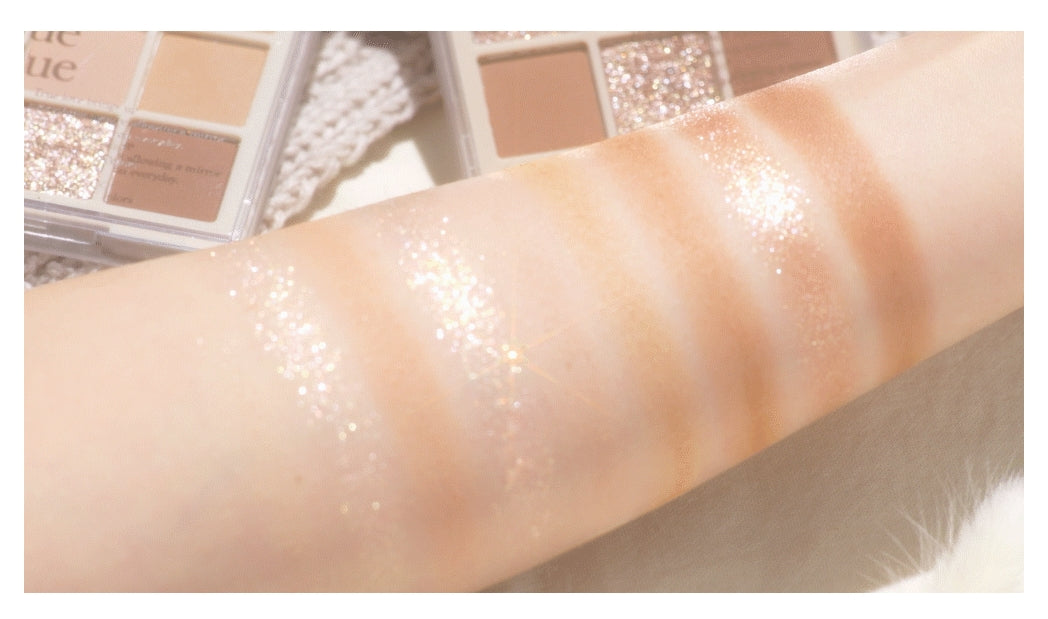 Dasique Shadow Palette #07 Milk Latte Pearl Glitter Daily Eyeshadow