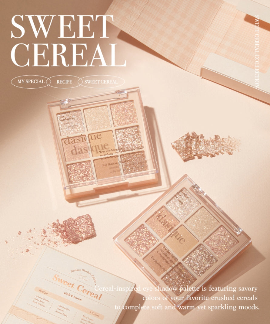 Dasique Shadow Palette #09 Sweet Cereal Pearl Glitter Daily Makeup Eyeshadow Beauty Cosmetics